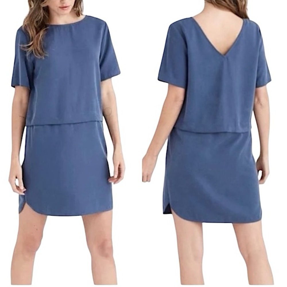 Elegant Blue Women's Dress